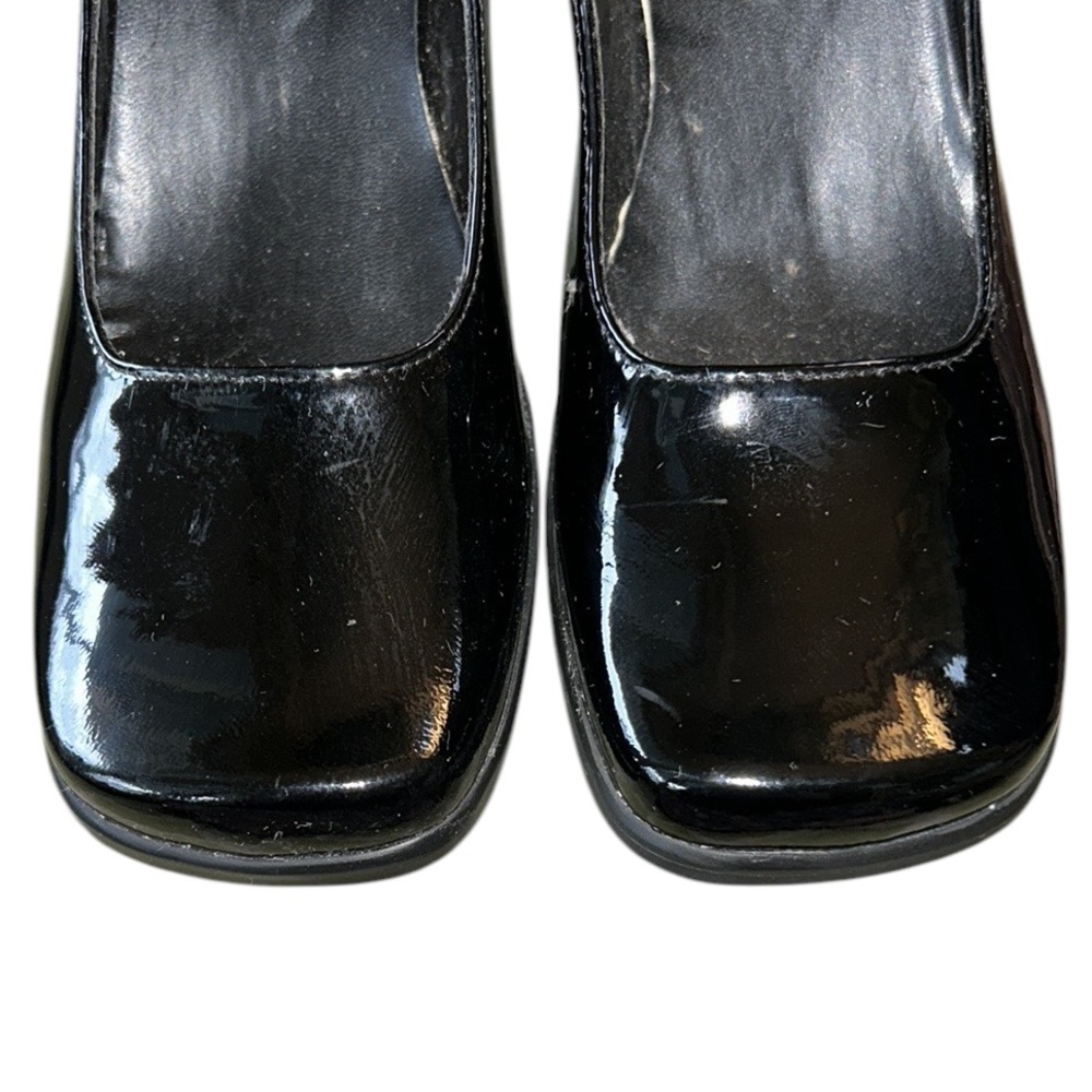 Steve Madden Black Patent Square Toe Block Heel M… - image 8